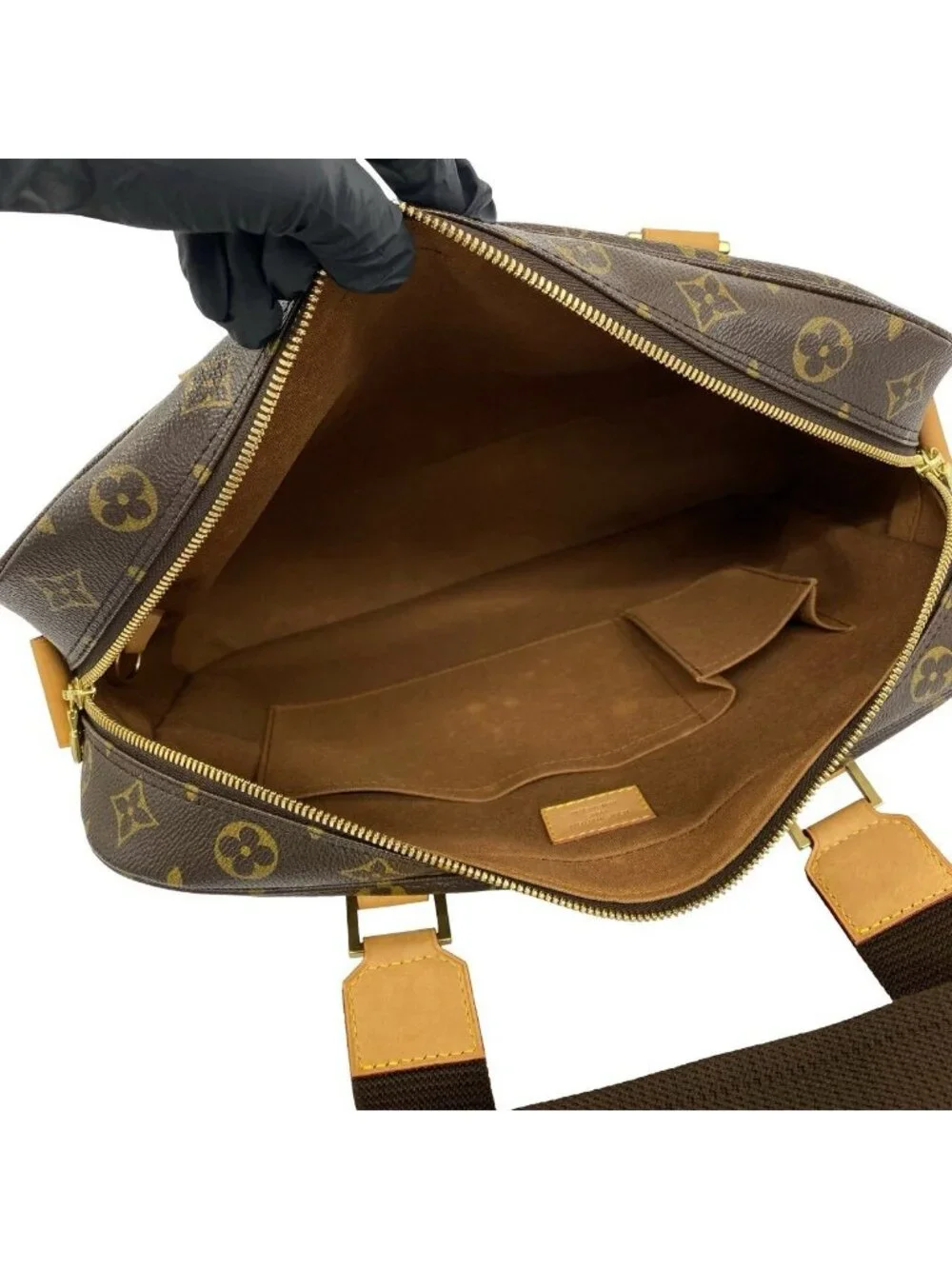 Louis Vuitton Sac Bosphere Monogram Leather 2-Way Shoulder Bag Brown